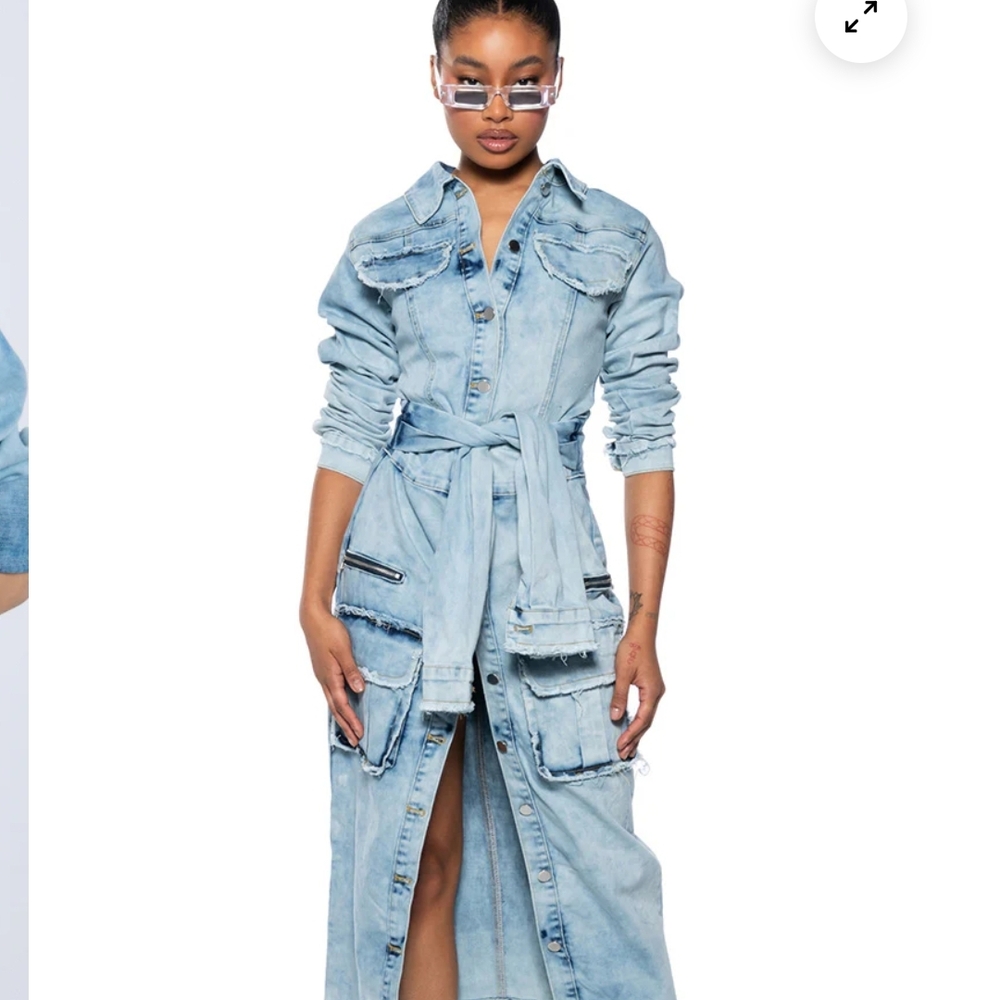 AKIRA Light Blue Denim Dress NWT